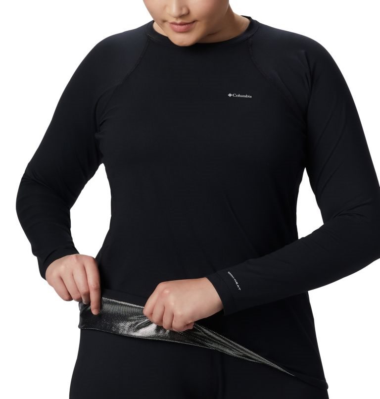 Hanorace Columbia Midweight Stretch Long Sleeve Dama Negrii | Plus Size OU8901MQS